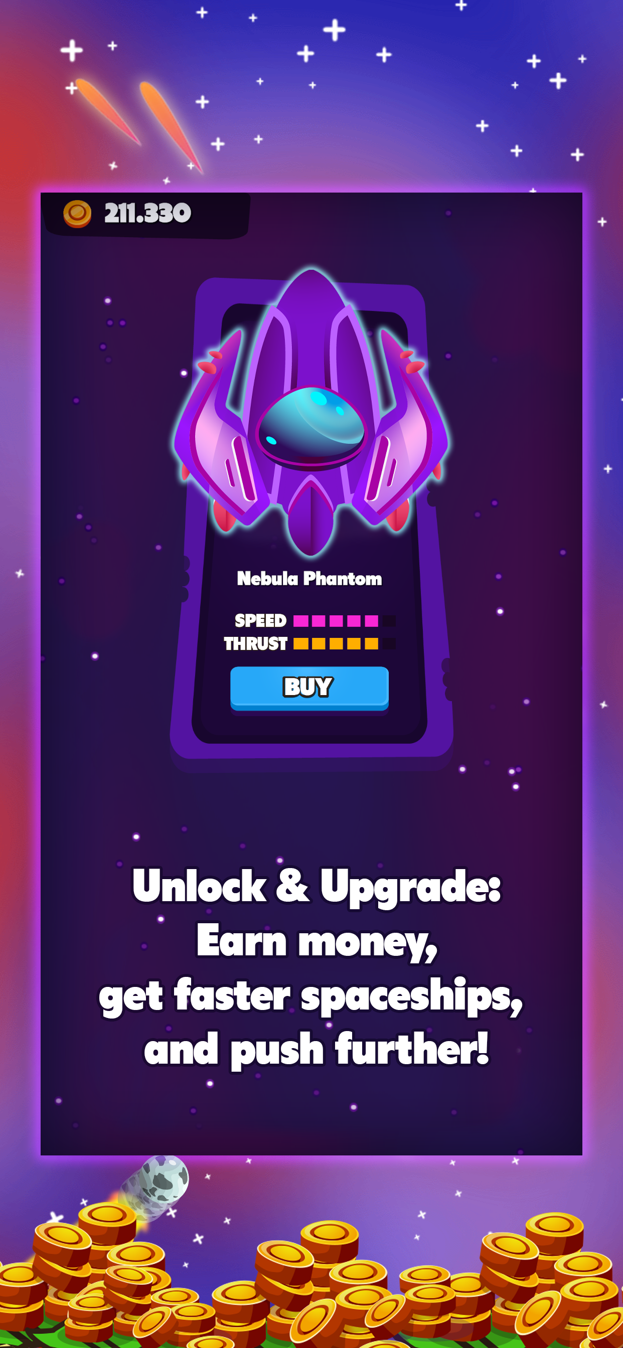 Cosmic Trap — Ship upgrades and shop